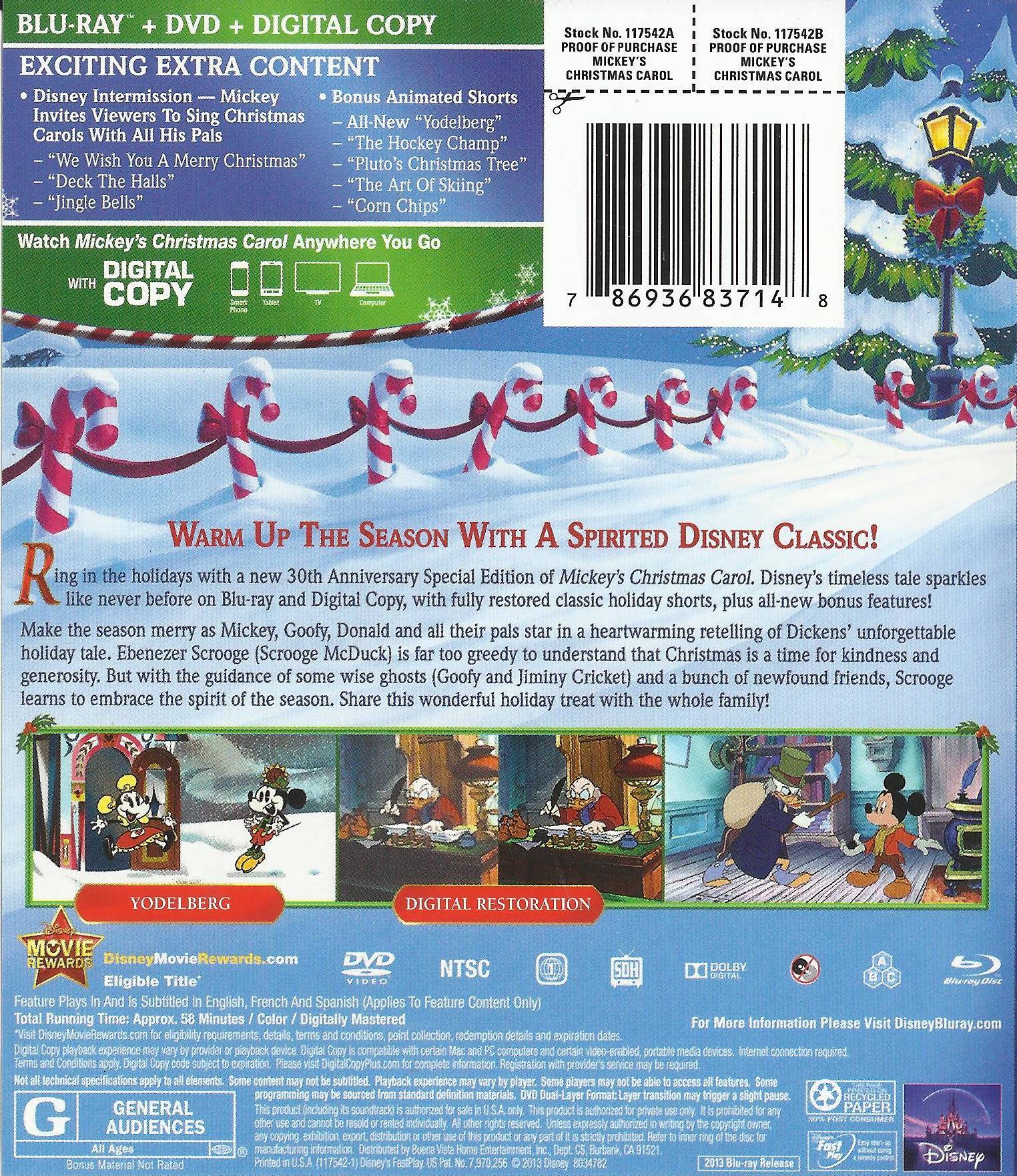Mickeys Christmas Carol Le Cinema Paradiso Blu Ray Reviews And Dvd Reviews 7303
